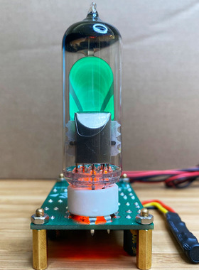 6E1电子管猫眼音频节奏灯驱动板直流12V调谐指示DIY改装EM81