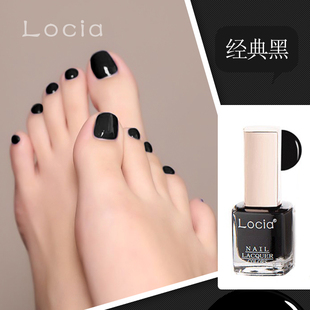 BK贝诗婕纯黑色指甲油持久不可剥自然干美甲防水 女脚趾美甲 包邮