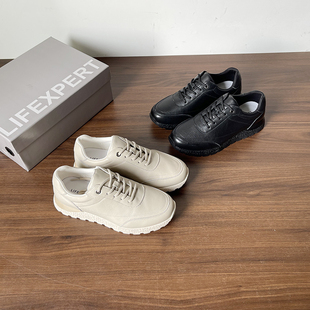 小白鞋 俄罗斯2026头层牛皮百搭德训鞋 休闲鞋 平底系带大码 女春秋款