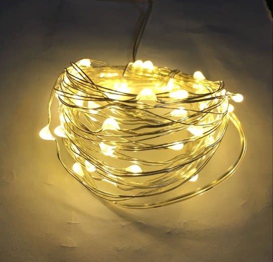 led铜线灯串usb插电 花店永生花迷你小彩灯婚庆卧室diy蛋糕创意灯