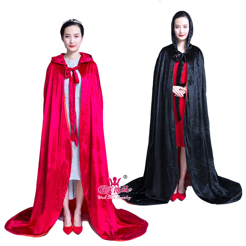 男女款披风女王斗篷颁奖演出服饰战袍酒吧夜场迎宾舞台服选美包邮