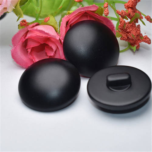 纽扣扣子黑色蘑菇扣大衣纽扣