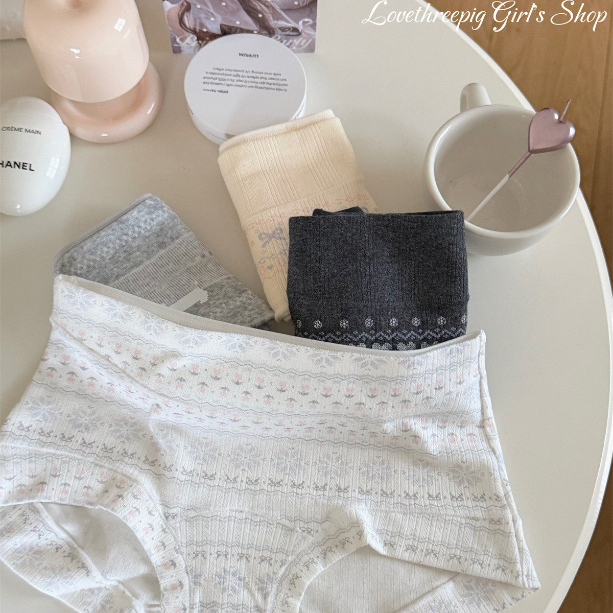 “费尔岛的冬天”舒适简约新品纯棉裆中高腰三角内裤女士2025弹力,女士内衣/男士内衣/家居服,女三角裤,淘宝优惠券,粉丝福利购,淘宝优惠卷