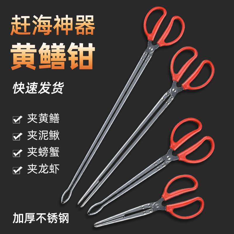 加厚不銹鋼黃鱔夾子鱔魚夾泥鰍鉗