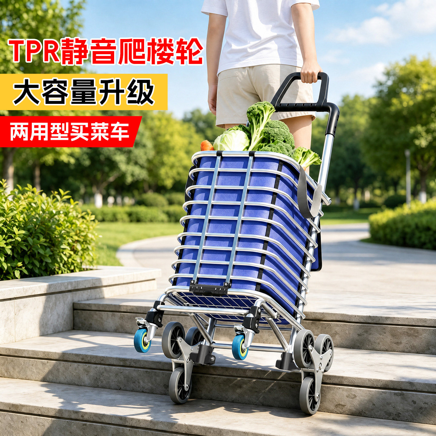 买菜小拉车可折叠家用新款购物车