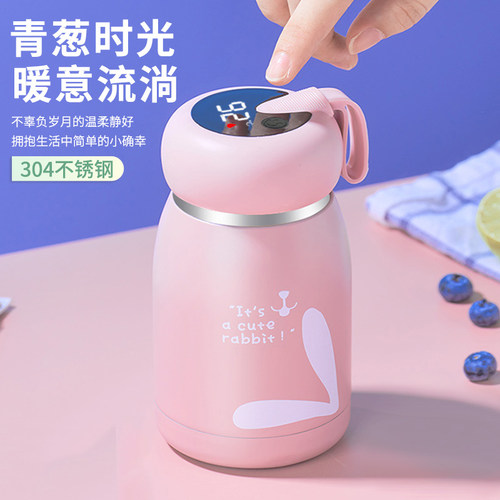 保温杯女304不锈钢可爱大肚杯