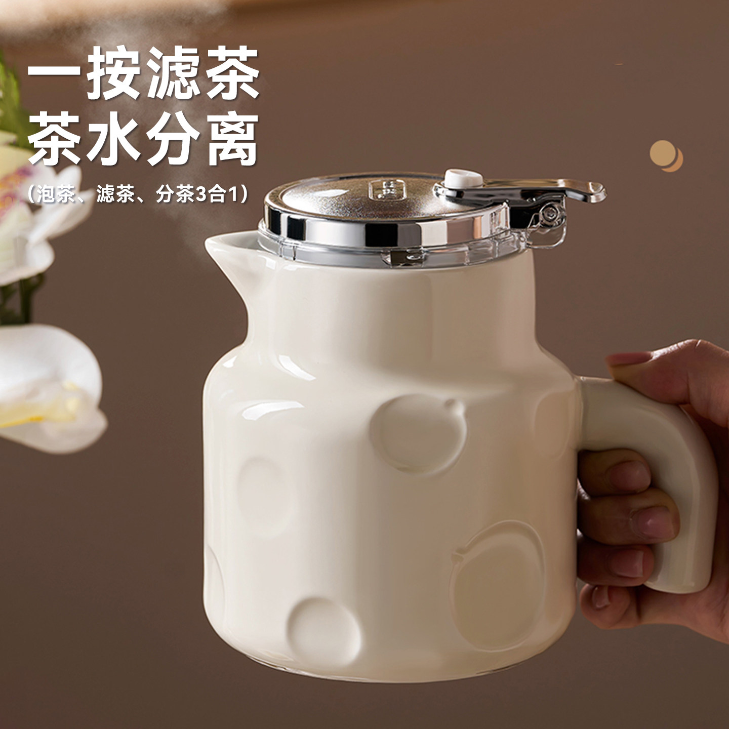 鹰型壶嘴加大壶口高硼硅玻璃图片