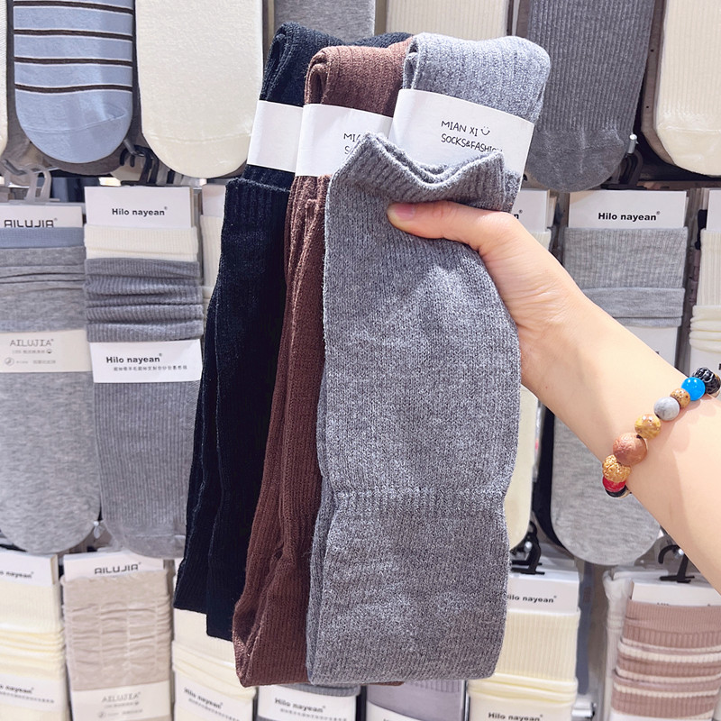 mianxi羊绒感加长款长筒袜女冬季