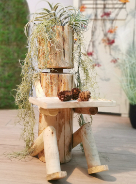 实木花盆摆件原生态DIY测试推荐