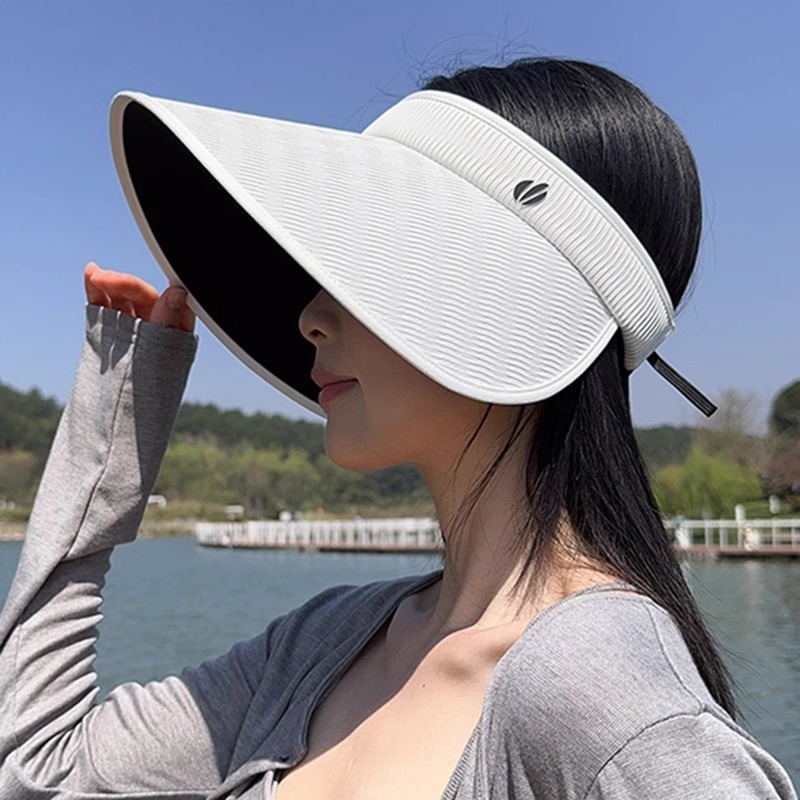 防晒大帽檐灯罩全脸遮阳空顶帽