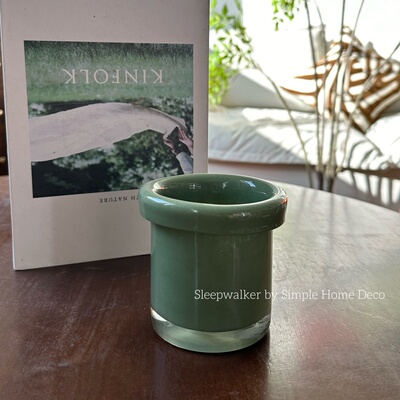 小可爱们|外贸出口玻璃烛台 收纳 笔筒 香薰蜡烛容器