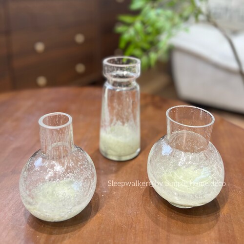 多啦A梦｜出口外贸玻璃花瓶气泡感摆件客厅插花家居装饰品