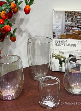 映月杯｜高硼硅耐高温简约时尚隔热透明双层玻璃杯