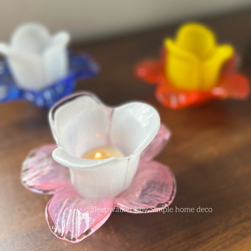 星火｜双层花朵手工烛台婚礼圣诞节日氛围烛台摆件餐桌餐厅装饰