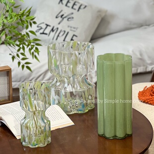 花样年华｜高级感简约创意花瓣口水养插花鲜花客厅桌面装 饰摆件