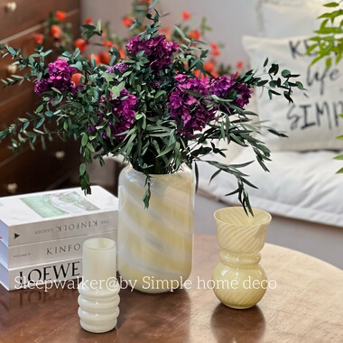 玉兰|出口瑞典ins中古风复古玻璃小花瓶摆件客厅餐桌装饰氛围感
