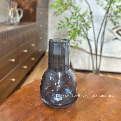 恋与心结｜ins高级玻璃花瓶水养鲜花客厅插花家居电视柜中古花器