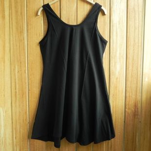 不规则下摆 长背心 裙式 散摆 纯棉中长款 打底衫 宽松针织吊带衫