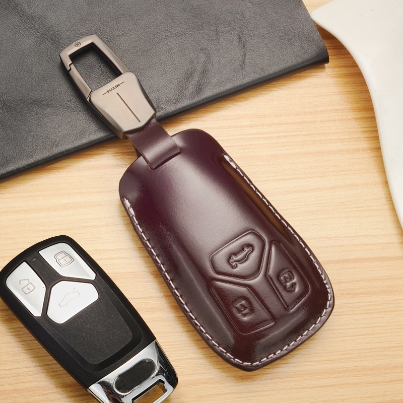 牛皮奥迪新款A4LQ5L钥匙包
