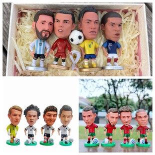 足球迷玩偶C罗萨内诺伊尔球星姆巴佩梅西内马尔公仔装饰人偶摆件