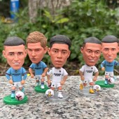 足球星玩偶皇马姆巴佩贝林厄姆公仔手办德布劳内哈兰德福登摆件