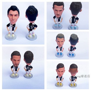 19-20赛季足球星手办人偶C罗纳尔多曼朱基奇玩偶迪巴拉公仔摆件