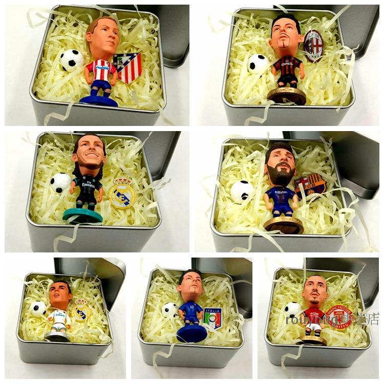 足球星C罗拉莫斯梅西J罗内马尔人偶公仔球迷纪念品礼盒礼品包邮