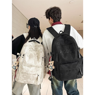 轻便双肩包女旅游2026新款男初中生大学生大容量旅行背包男款书包