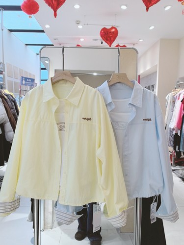 3NUX2026春新款韩版简约百搭显瘦高品质休闲衬衫外套两件套