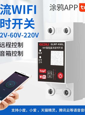 WIFI智能直流定时开关手机远程控制无线遥控DC12V24V48V60V72V80V