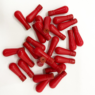 毛细血管胶头红色胶头20ul微量采血管用硅胶吸头红皮胶帽10个一包