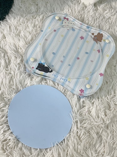 宠物碗架猫狗饭盘增高架护颈亚克力碗架猫碗架防打翻宠物餐桌