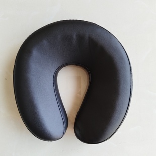 皮革U型头部枕海绵枕芯平躺俯卧趴枕美容院医院脸型趴枕头部垫圈