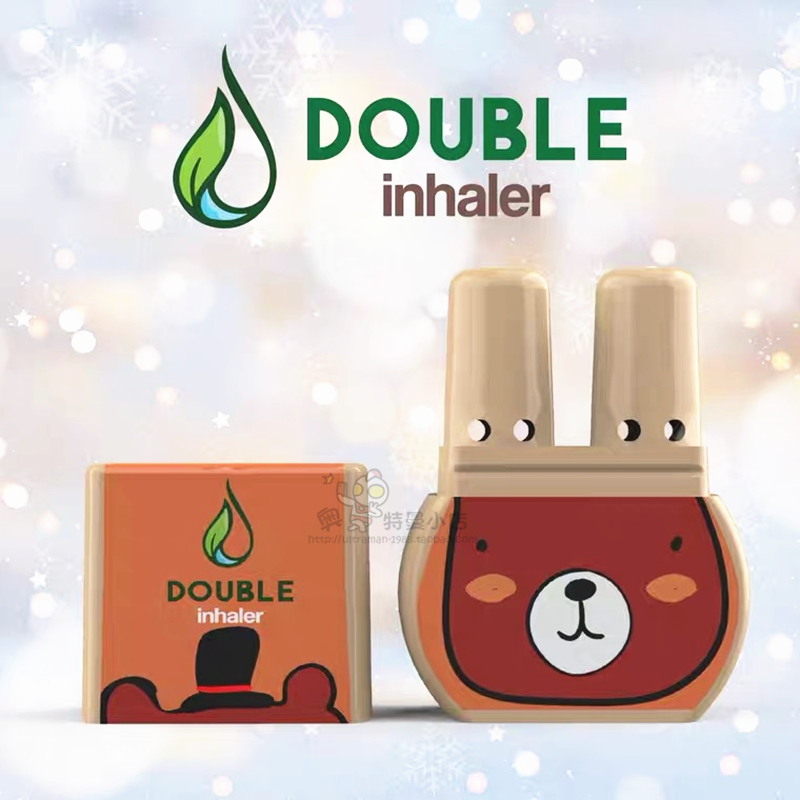 泰国DOUBLE双头薄荷卡通鼻通