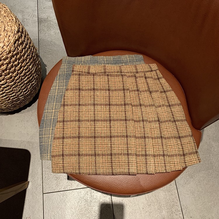 Real price autumn and winter retro pleated A-line skirt