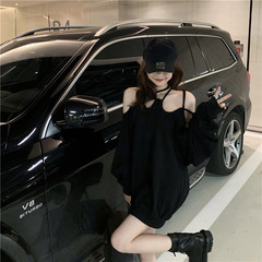 Off the shoulder sweater with real price design