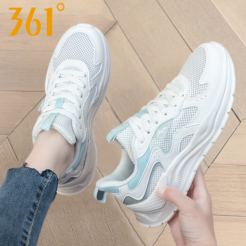 361°女鞋跑步鞋透气网面鞋