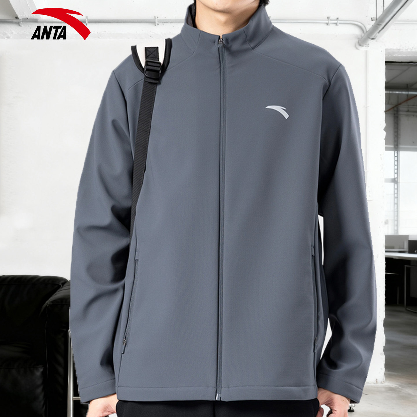 安踏运动茄克外套男款官方户外休闲男士立领风衣男子宽松长袖新款,运动服/休闲服装,运动茄克/外套,淘宝优惠券,粉丝福利购,淘宝优惠卷