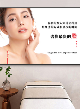 美容院皮肤管理微整形网红挂画