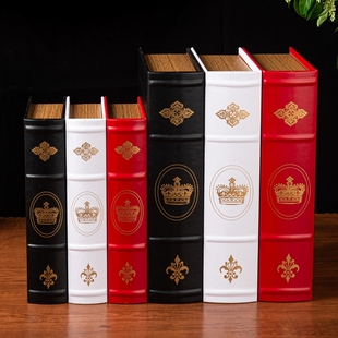 25新款欧式仿真书假书本收纳盒礼品盒子样板房书柜书桌摆件装饰书