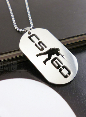 csgo项链钥匙扣兵牌金属狗牌反恐精英csct标志游戏周边吊牌饰品酷