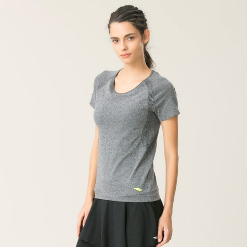 运动T恤健身瑜伽带胸垫上衣