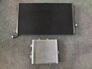 SnowTech加大中冷水箱散热器变速箱油冷改装适配奔驰GLC63 AMG