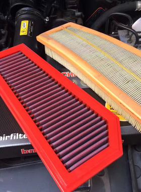 适配奔驰w204 1.8T E260W212意大利高流量性能风格装进气空滤C260