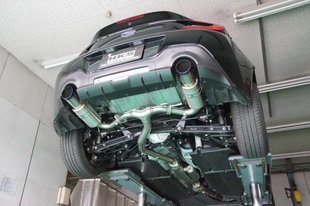 HKS改装排气新款GR86/BRZ Hi-Power SPEC-L双出排气中尾段