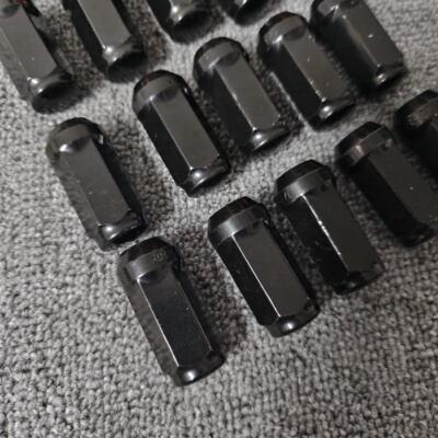 45mm黑色轮毂改装螺丝锥面适配老款牧马人英制1/2-20陆巡M14-1.5