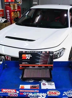 适配11代思域 TYPE R FL5美国 KN高流量进气风格空滤