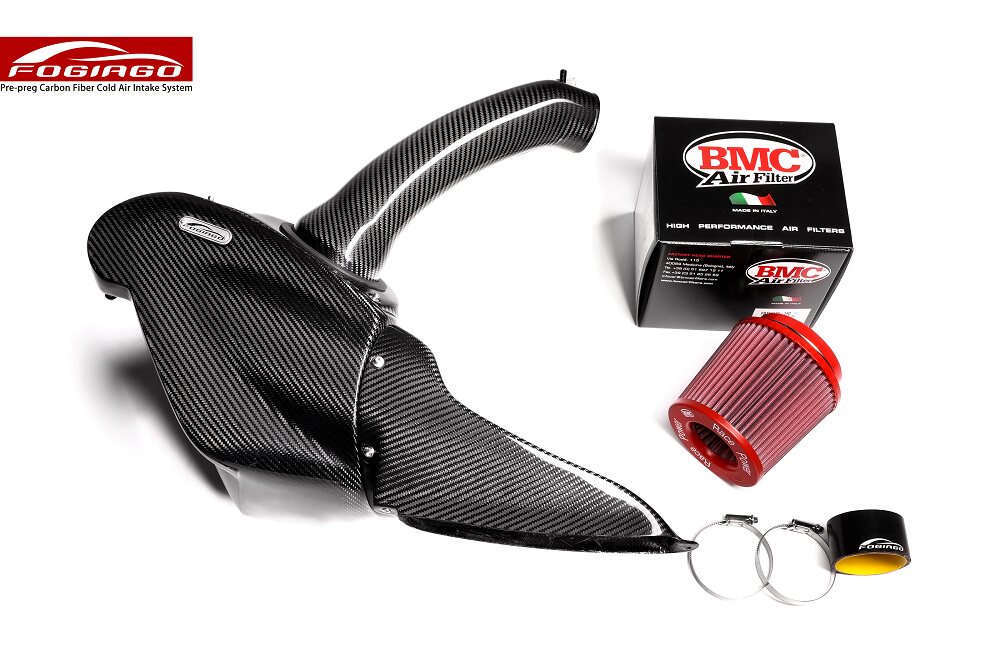 奥迪改装进气碳纤冬菇头风箱