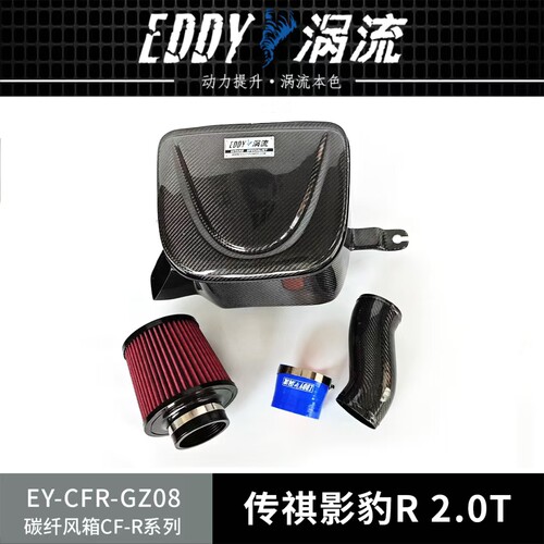 适配传祺影豹R 2.0T三代EDDY改装冬菇头涡流碳纤进气风箱