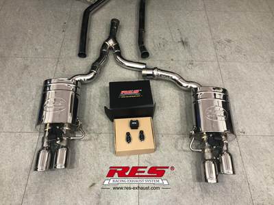 RES RACING 奥迪Q5 Q5L改装RES智能电子可变阀门排气管中尾段